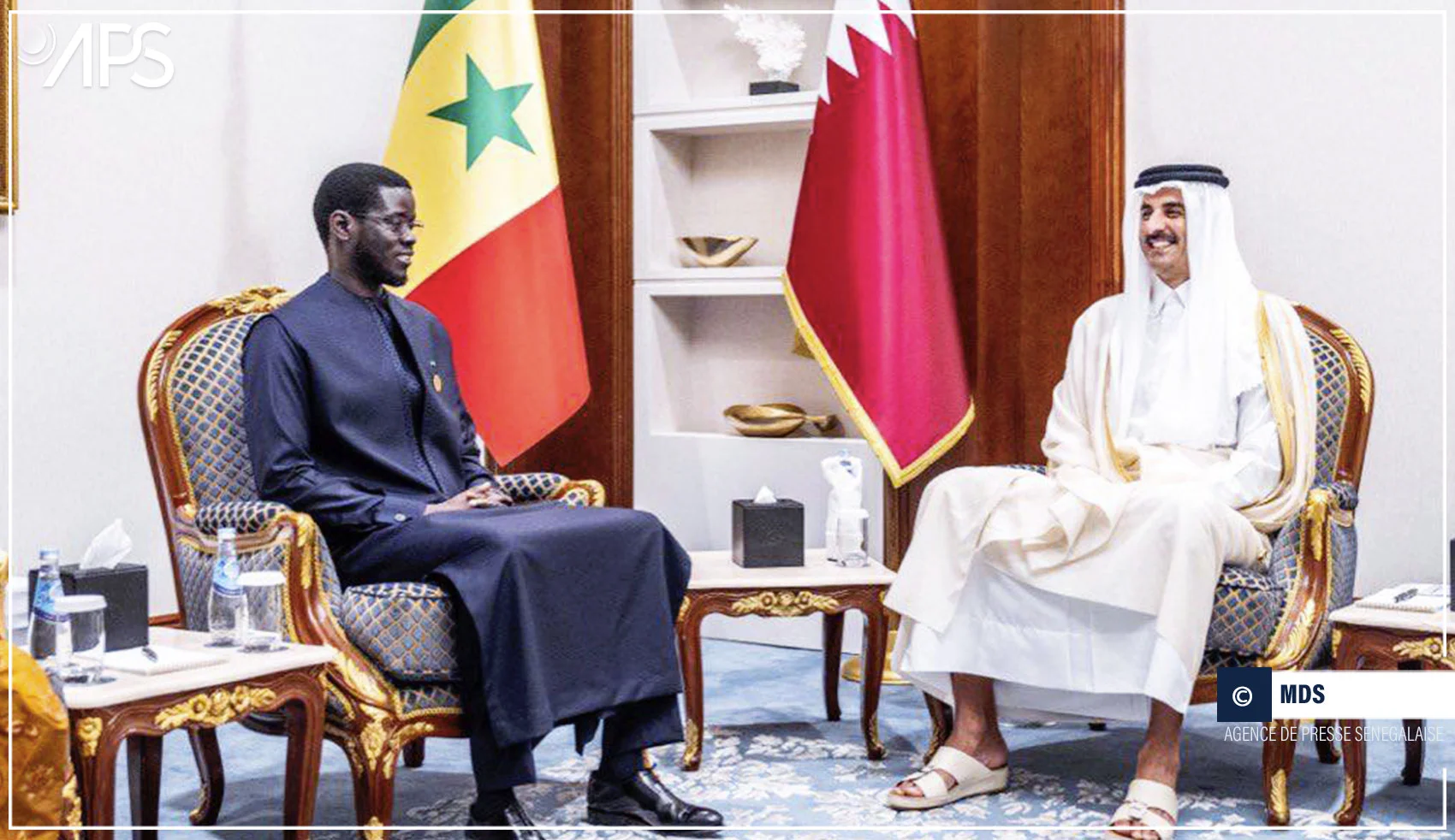A Doha, Bassirou Diomaye a discuté de coopération avec les dirigeants du Qatar