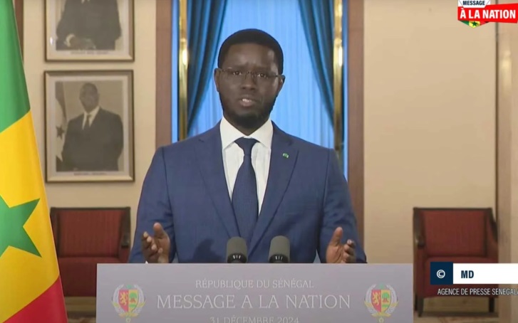 Bassirou Diomaye Faye adresse ses vœux « les plus ardents de paix, de santé et de prospérité » à ses compatriotes